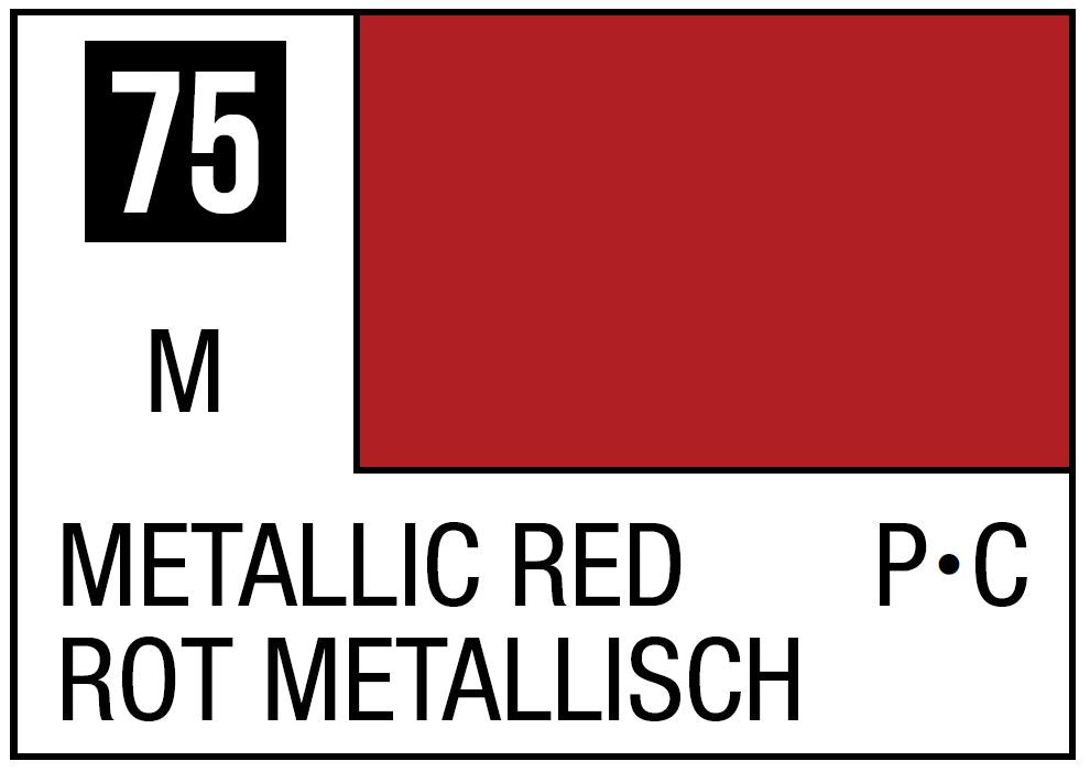 Mr Hobby Mr. Color 75 - Metallic Red (Metallic/Primary Car) - 10ml