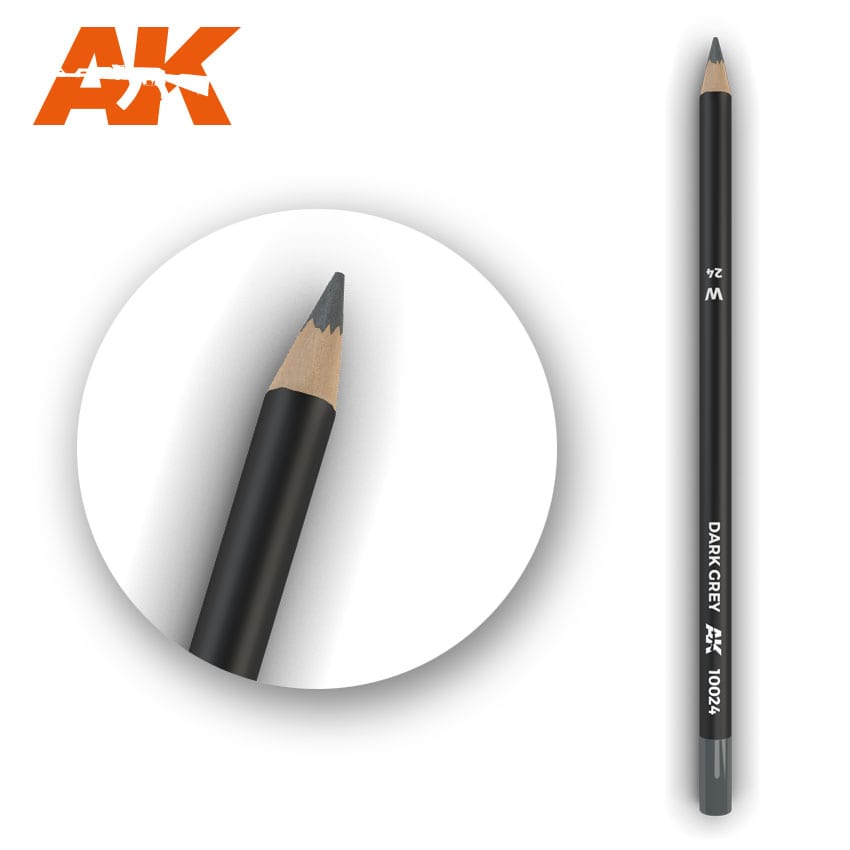 AK Interactive Weathering Pencil - Dark Grey (Box - 5 Units)