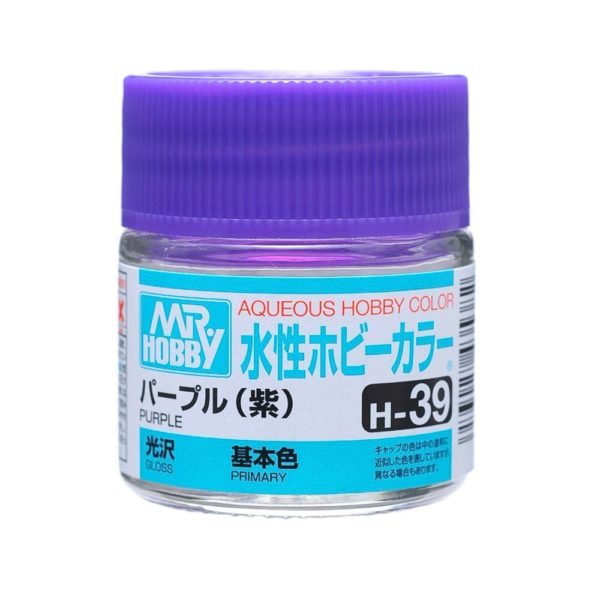 Mr Hobby Aqueous Color H39 Gloss Purple 10ml Bottle