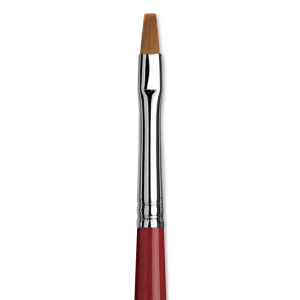 Da Vinci Cosmotop Spin 5580 Watercolor Brush - Flat, Short Handle, Size 2