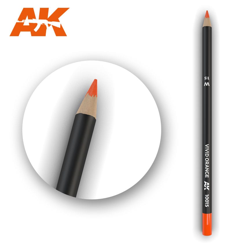 AK Interactive Weathering Pencil - Vivid Orange (Box - 5 Units)