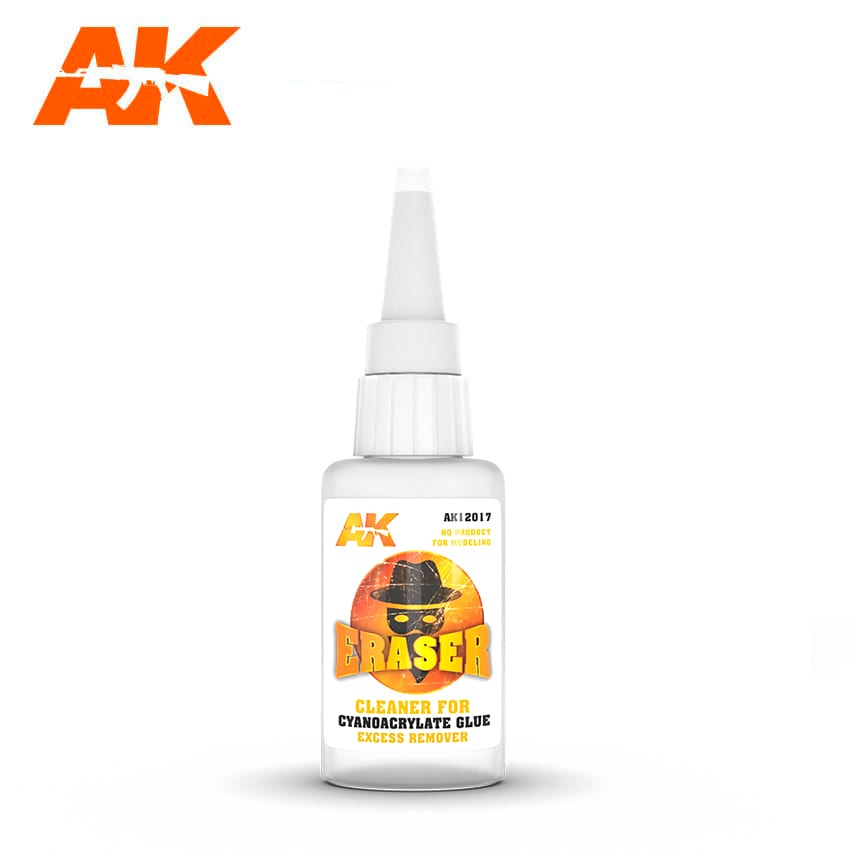 AK Interactive Eraser Cleaner For Cyanoacrylate Glue Excess Remover