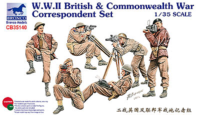 Bronco Models 1/35 WWII British & Commonwealth War Correspondent Set