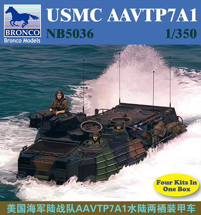 Bronco Models 1/350 USMC AAVTP7A1 Military Tank Model Kit