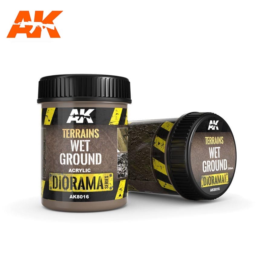 AK Interactive Terrains Wet Ground - 250ml (Acrylic)