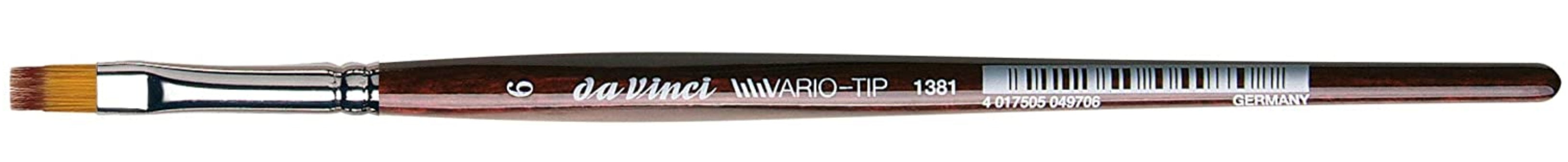 Da Vinci VARIO Series 1381, TIP flat, mixture of NOVA and TOP-ACRYL fibres in different lengths, Size:6