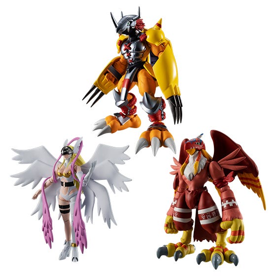 Bandai Shodo Digimon Adventure 1 'Digimon', Bandai Shokugan (6/BOX)