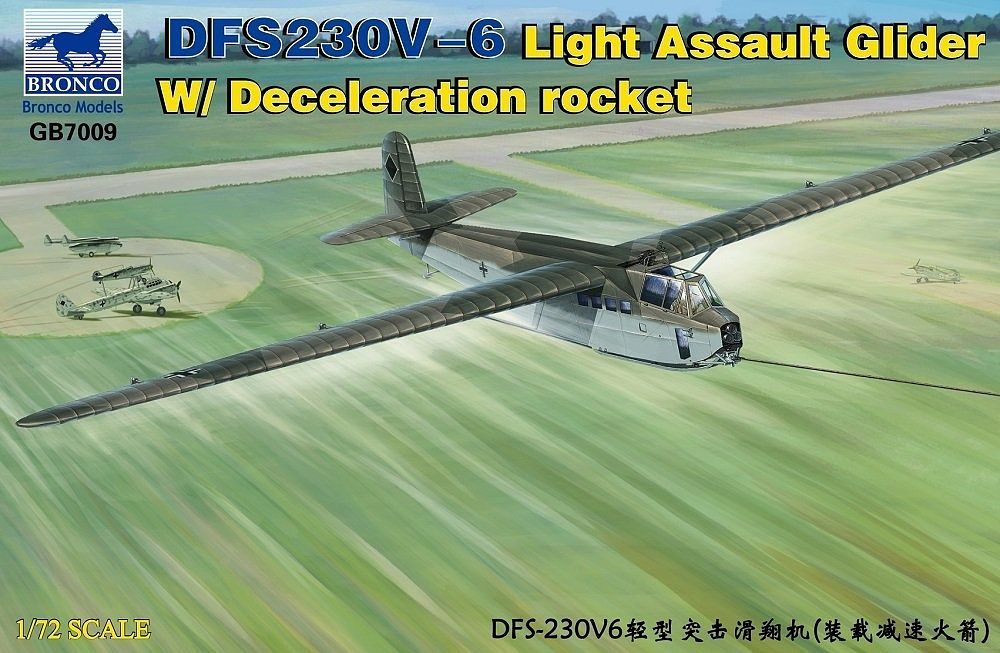 Bronco Models 1/72 DFS230V-6 Light Assault Glider w/ Deceleration Rocket Aircarft