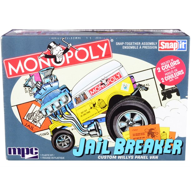 MPC 1/25 Monopoly Jail Breaker Custom Willys Panel Snap Fit Kit