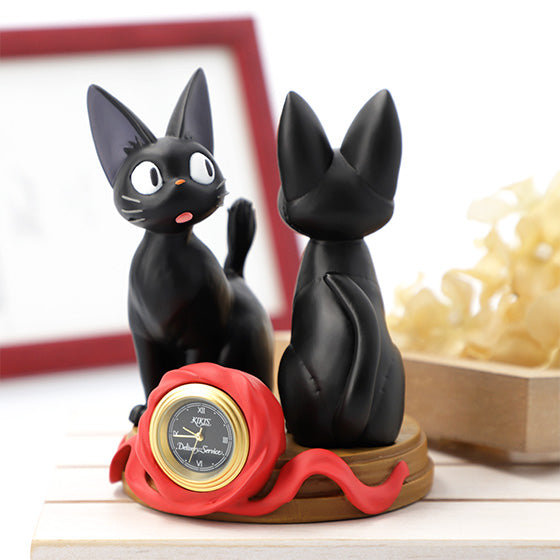 Benelic Jiji and Stuffed Plush Jiji Statue Desk Clock "Kiki's Delivery Service"