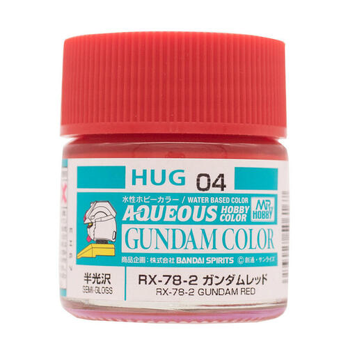 Mr Hobby Aqueous Color Gundam HUG04 RX-78-2 Gundam Red 10ml Bottle