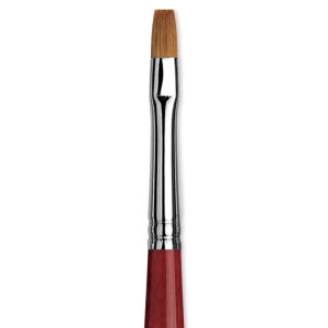 Da Vinci Cosmotop Spin 5580 Watercolor Brush - Flat, Short Handle, Size 4