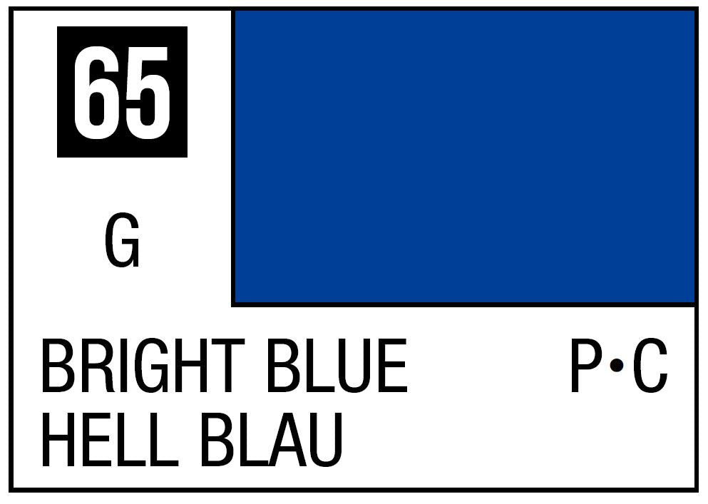 Mr Hobby Mr. Color 65 - Bright Blue (Gloss/Primary Car) - 10ml