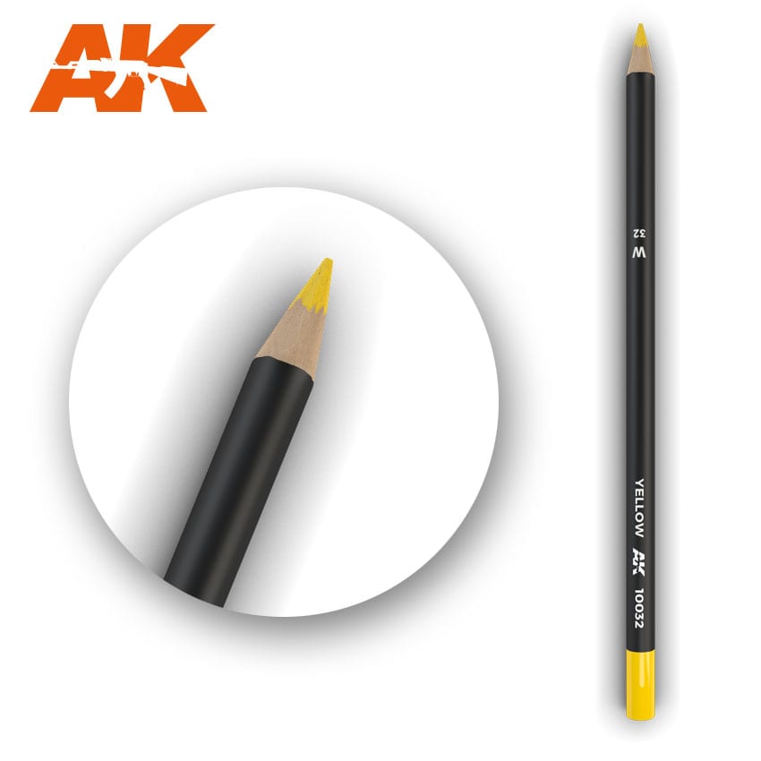 AK Interactive Weathering Pencil - Yellow (Box - 5 Units)