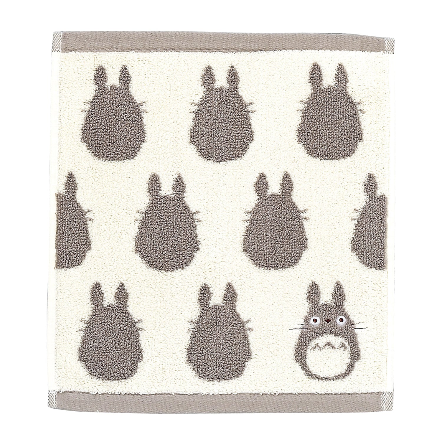 Marushin Studio Ghibli Silhouette Towel Series Big Grey Totoro - (Wash Towel) 'My Neighbor Totoro', Size: 13" x 14.17"