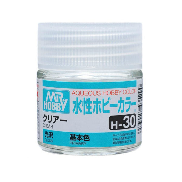 Mr Hobby Aqueous Color H30 Gloss Clear 10ml Bottle