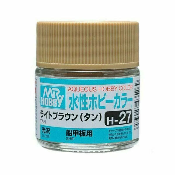 Mr Hobby Aqueous Color H27 Gloss Tan 10ml Bottle