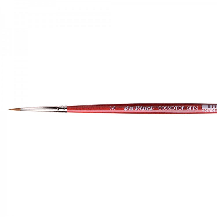 Da Vinci Cosmotop Spin Series 5580 Watercolor Brush - Round, Short Handle, Size 5/0