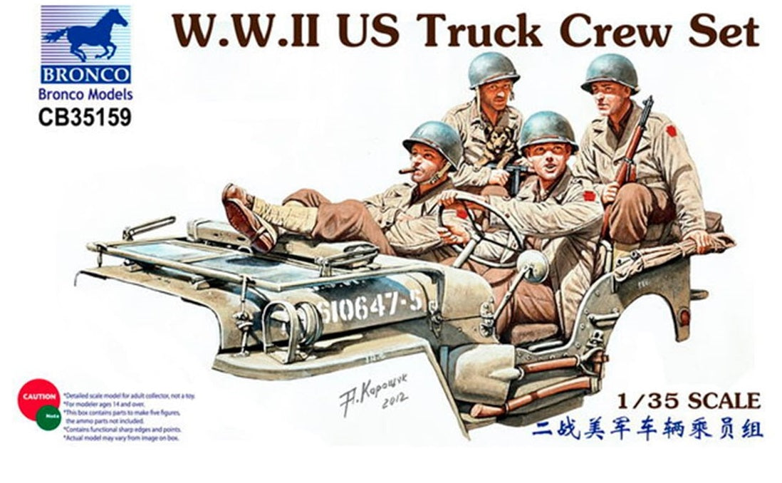 Bronco Models 1/35 WWII US Truck Crew Set