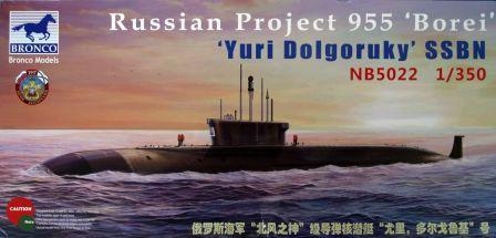 Bronco Models 1/350 Russian Project 955 Borei Yuri Dolgoruky SSBN