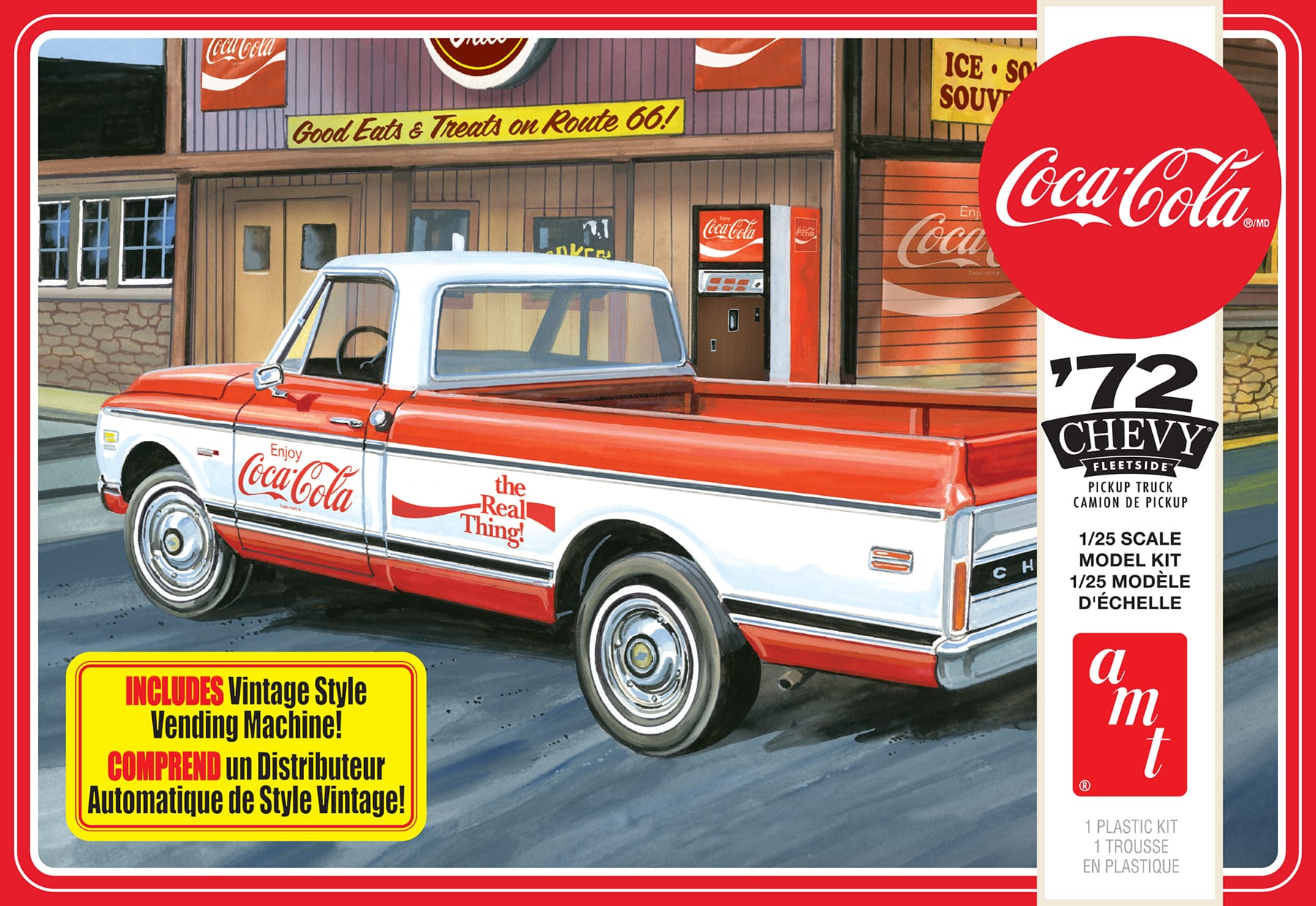 AMT 1/25 1972 Chevy Pick Up with Coca-Cola Vending Machine