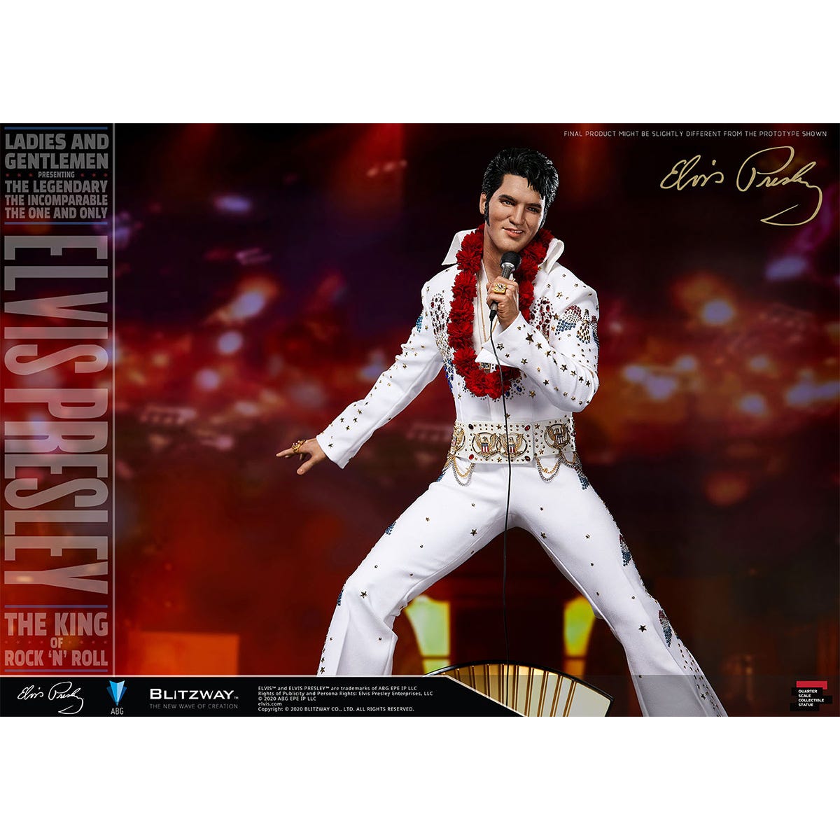 Blitzway 'Elvis Presley', 1/4th Superb Scale Statue