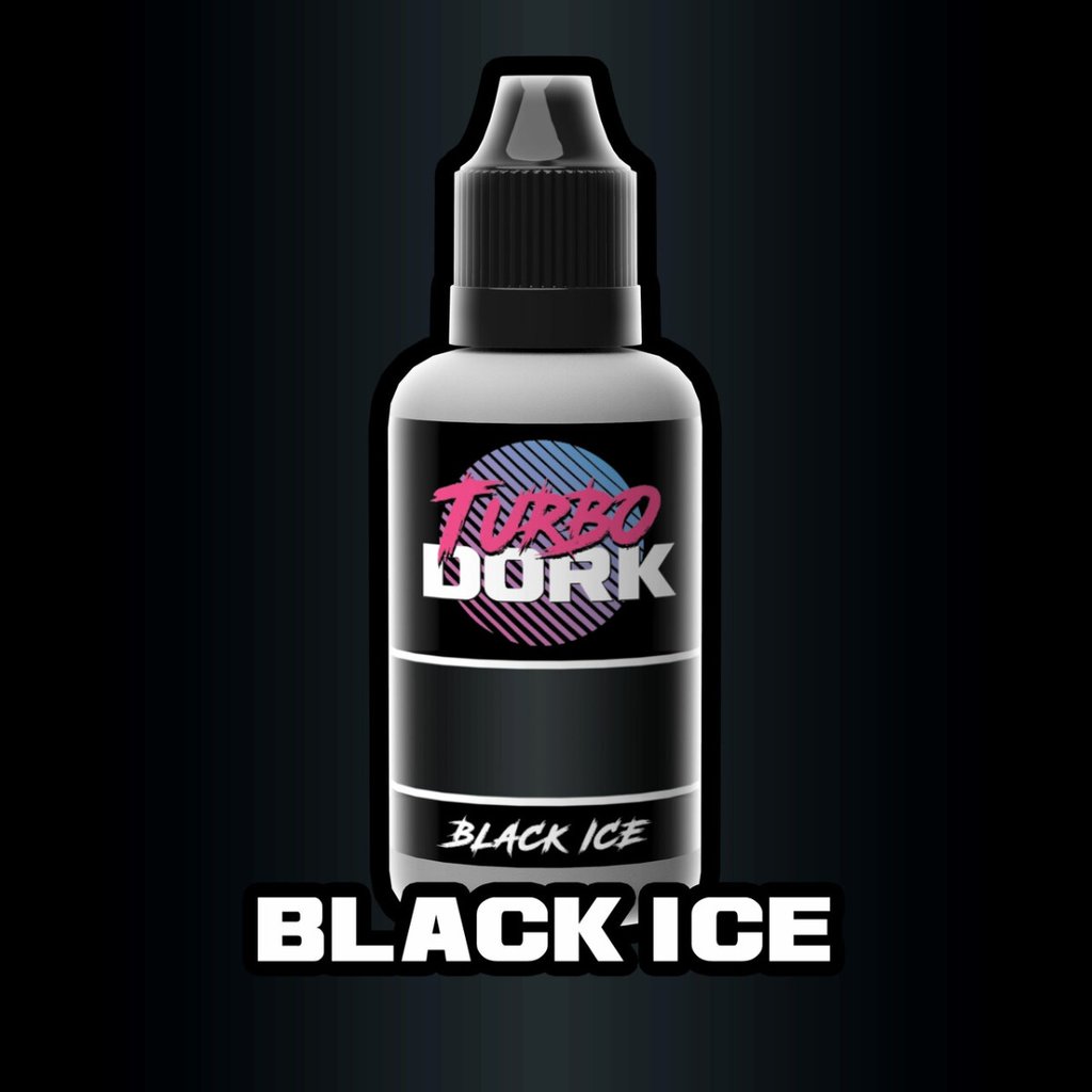 Turbo Dork Black Ice Metallic Acrylic Paint 20ml Bottle