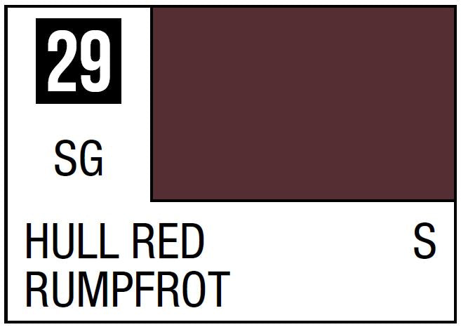 Mr Hobby Mr. Color 29 Hull Red (Semi-Gloss/Ship) - 10ml