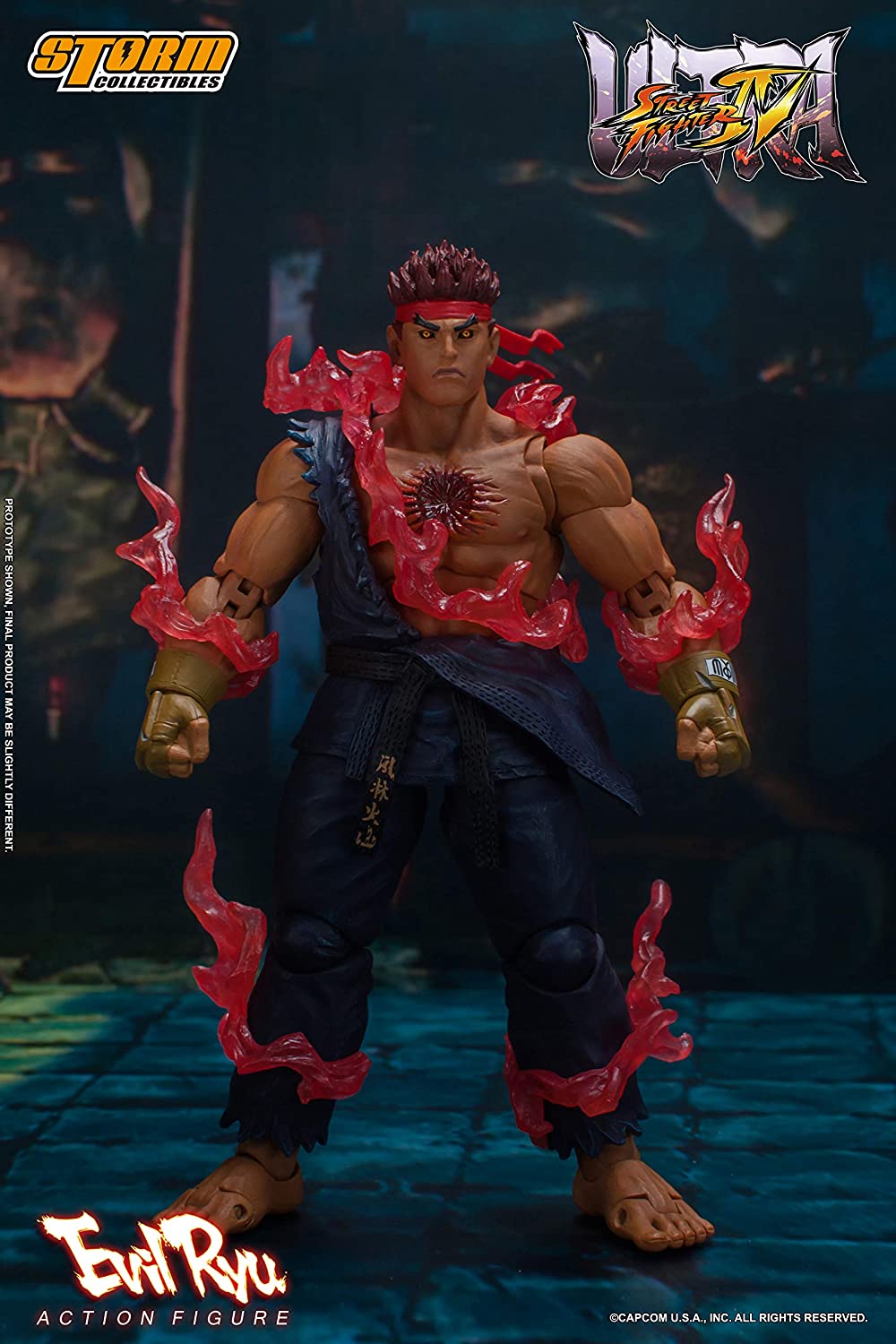 Storm Collectibles Action Figure Evil Ryu "Ultimate Street Fighter IV"