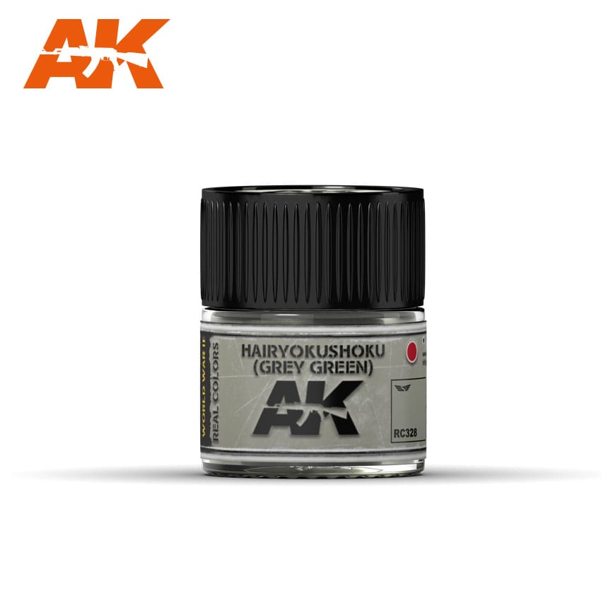 AK Interactive Real Colors Hairyokushoku (Grey-Green) 10ml