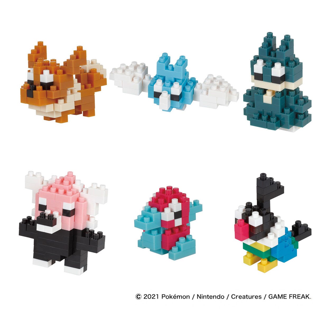 Nanoblock Mininano Series Pokemon Type Normal Set 1