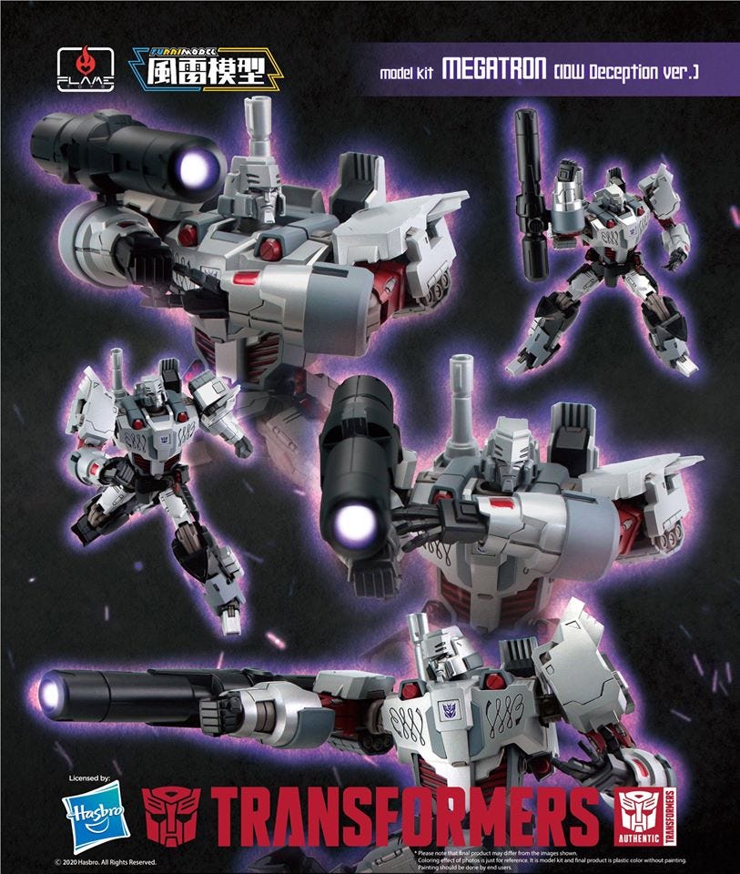 Flame Toys Megatron IDW (Decepticon Ver) 'Transformers' Furai Model