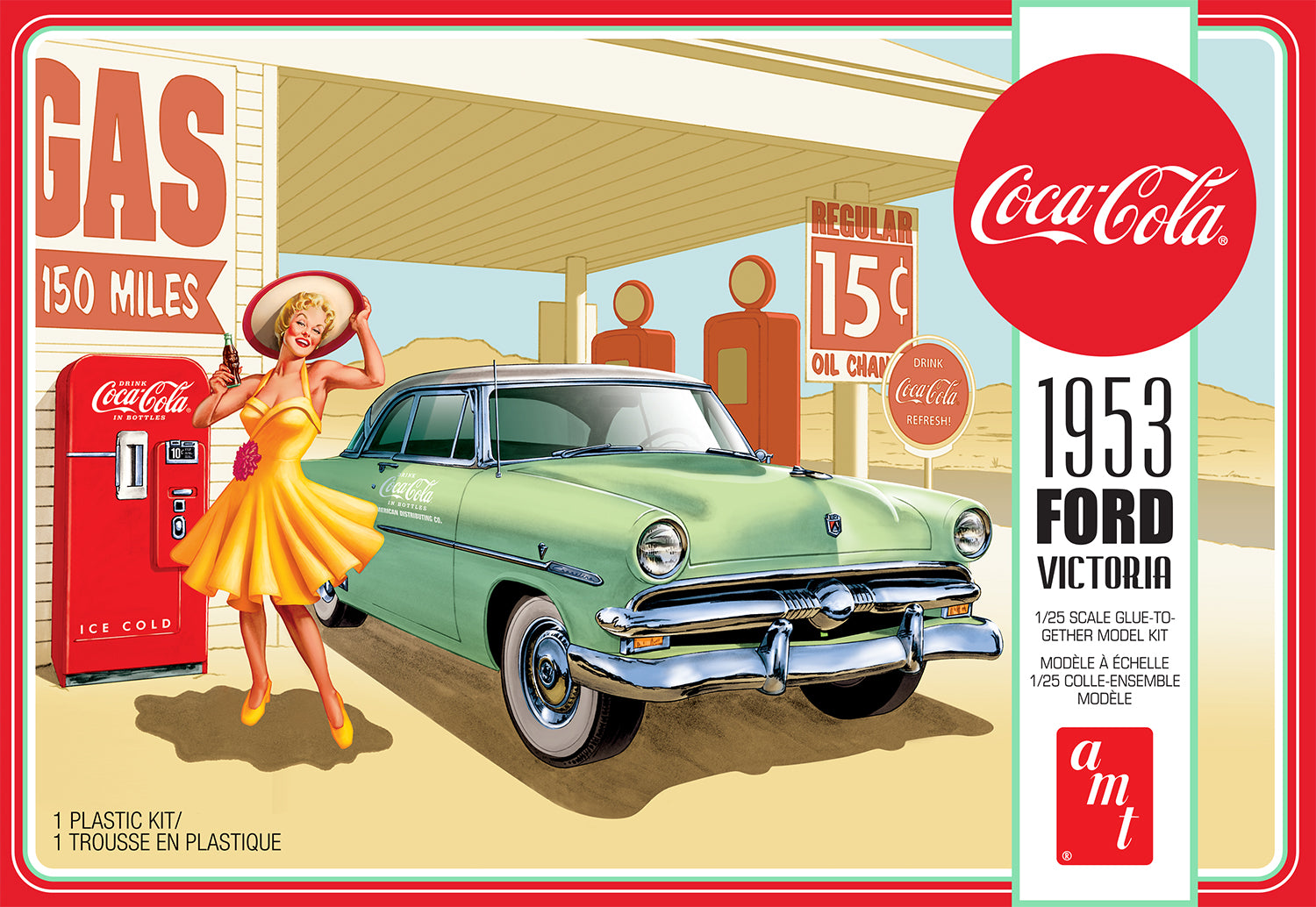 AMT 1/25 1953 Ford Victoria Hardtop with Coca-Cola Machine 2T