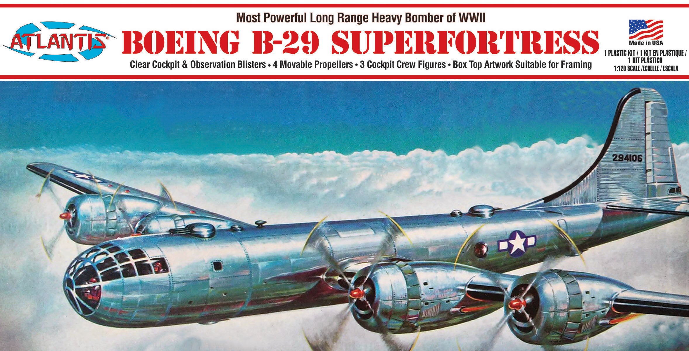 Atlantis 1/120 B-29 Superfortress Bomber