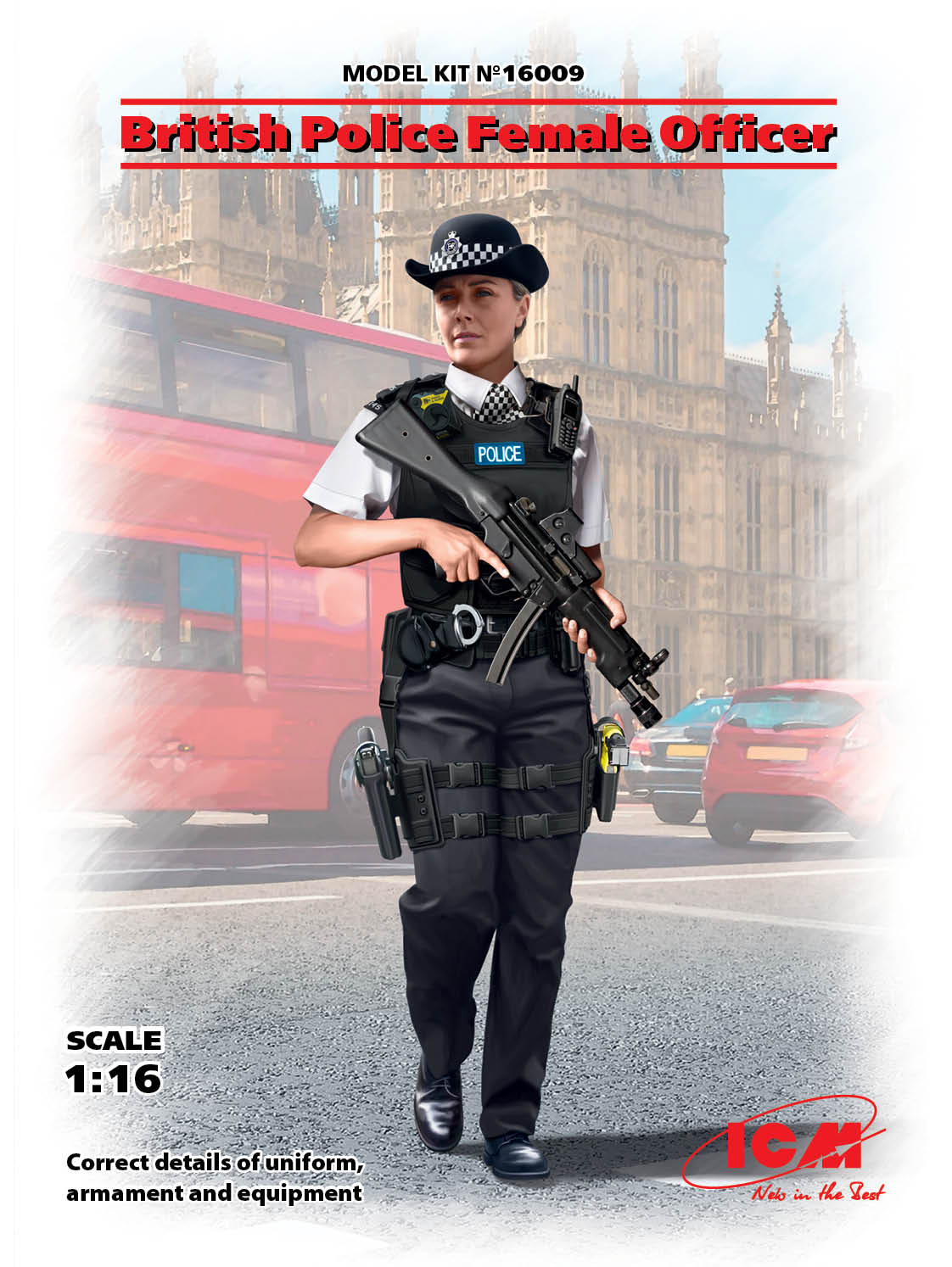 ICM 1/16 British Police Female Officer (100% new molds)