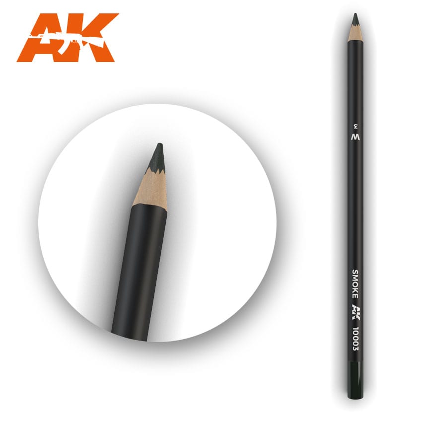 AK Interactive Weathering Pencil - Smoke (Box - 5 Units)