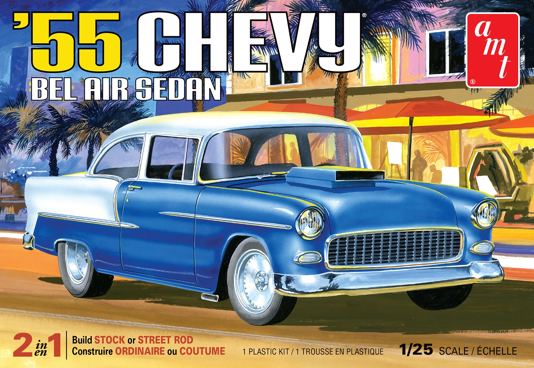 AMT 1/25 1955 Chevy Bel Air Sedan 2T