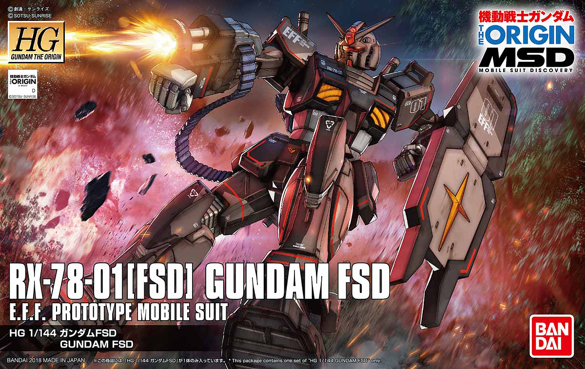 Bandai HG #021 1/144 RX-78-01 Gundam FSD 'Gundam The Origin'