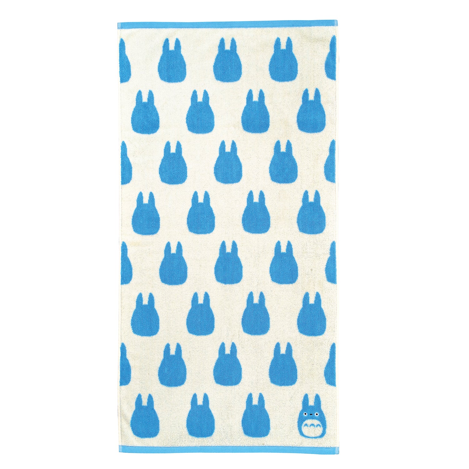 Marushin Studio Ghibli Silhouette Towel Series Medium Blue Totoro - (Bath Towel) 'My Neighbor Totoro', Size: 23.6" x 47.24"