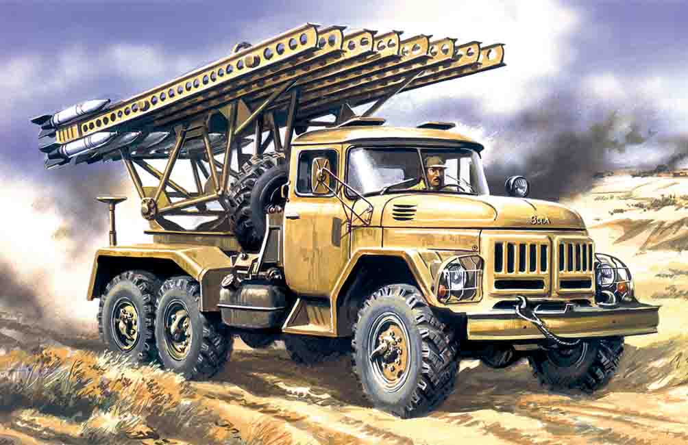 ICM BM-13-16,  Multiple Launch Rocket System on ZiL-131 base