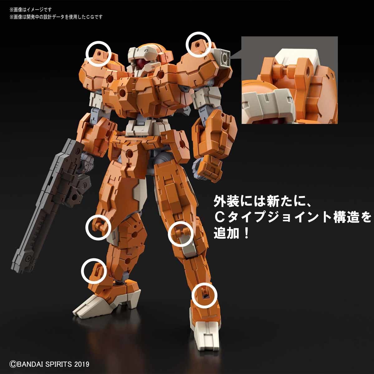 Bandai Spirits 30 Minute Missions #24 1/144 eEXM-21 Rabiot (Orange)