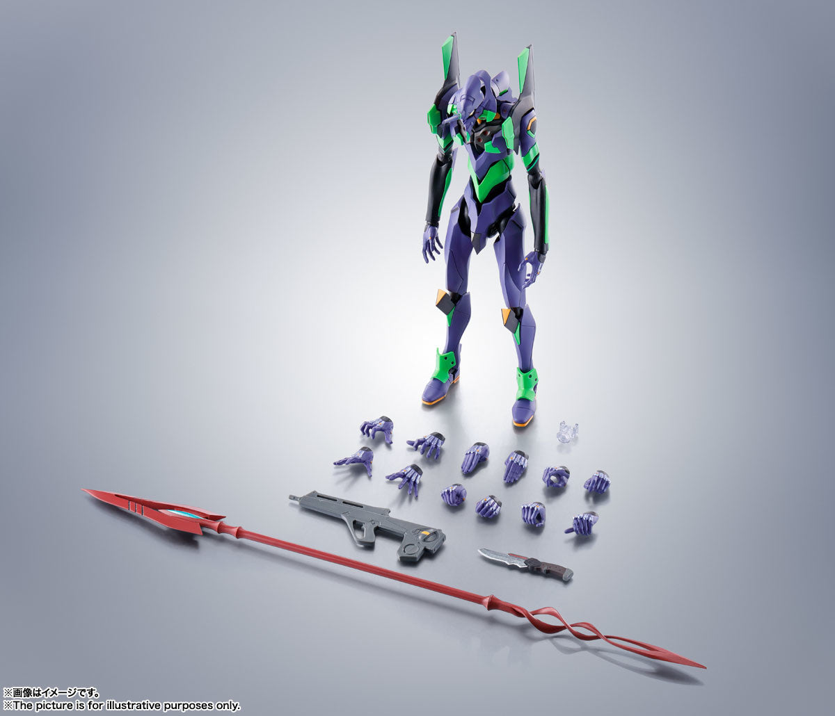 EVA-01 - Robot Spirits, Robot Spirits <Side EVA> - + Cassius no Yari(Bandai Spirits)