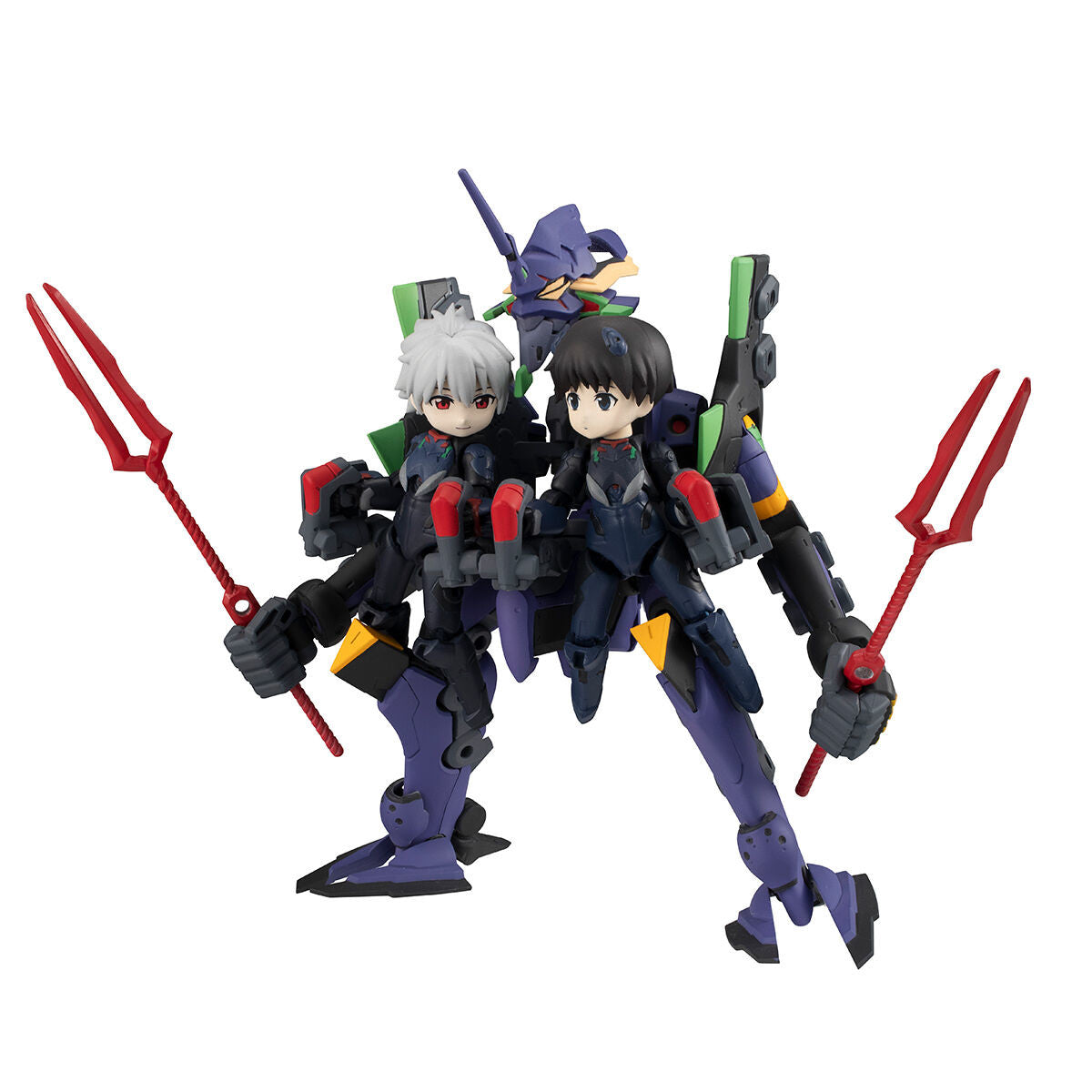 Megahouse DeskTop Army Shinji Ikari, Kaworu Nagisa & Evangelion 13 (Theatrical Edition)