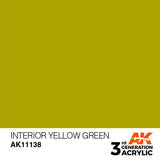 AK Interactive 3G Acrylic Interior Yellow Green 17ml