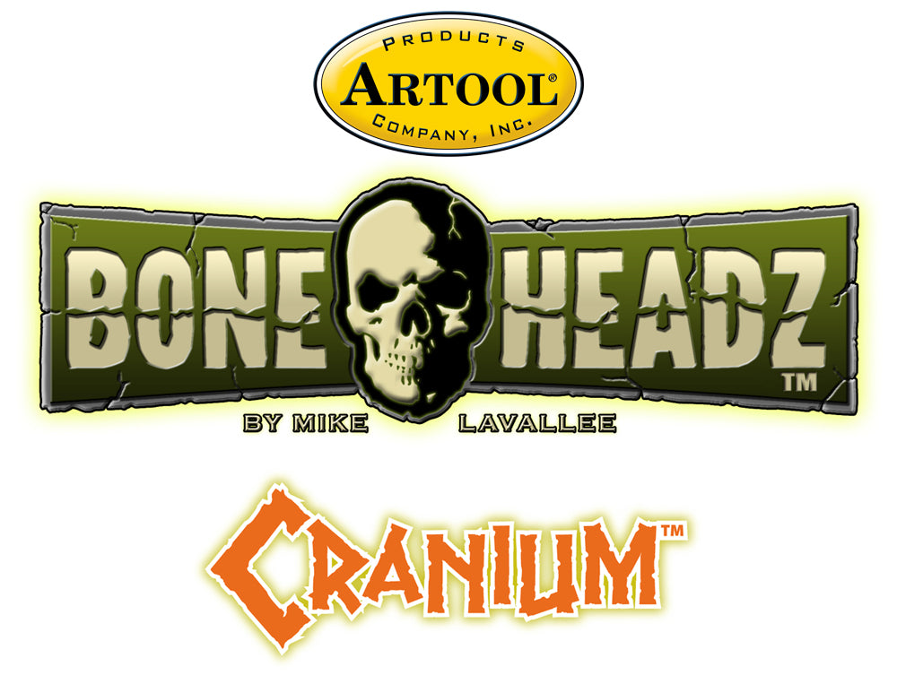 IWATA Artool Bone Headz CraniumFreehand Airbrush Template by Mike Lavallee