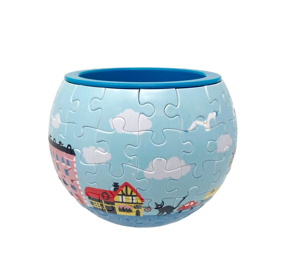 Ensky Kiki Town of Koriko Puzzle Bowl 'Kiki's Delivery Service', Ensky Art Bowl Jigsaw