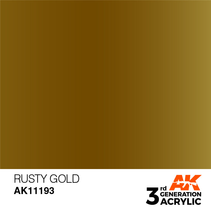 AK Interactive 3G Acrylic Rusty Gold 17ml