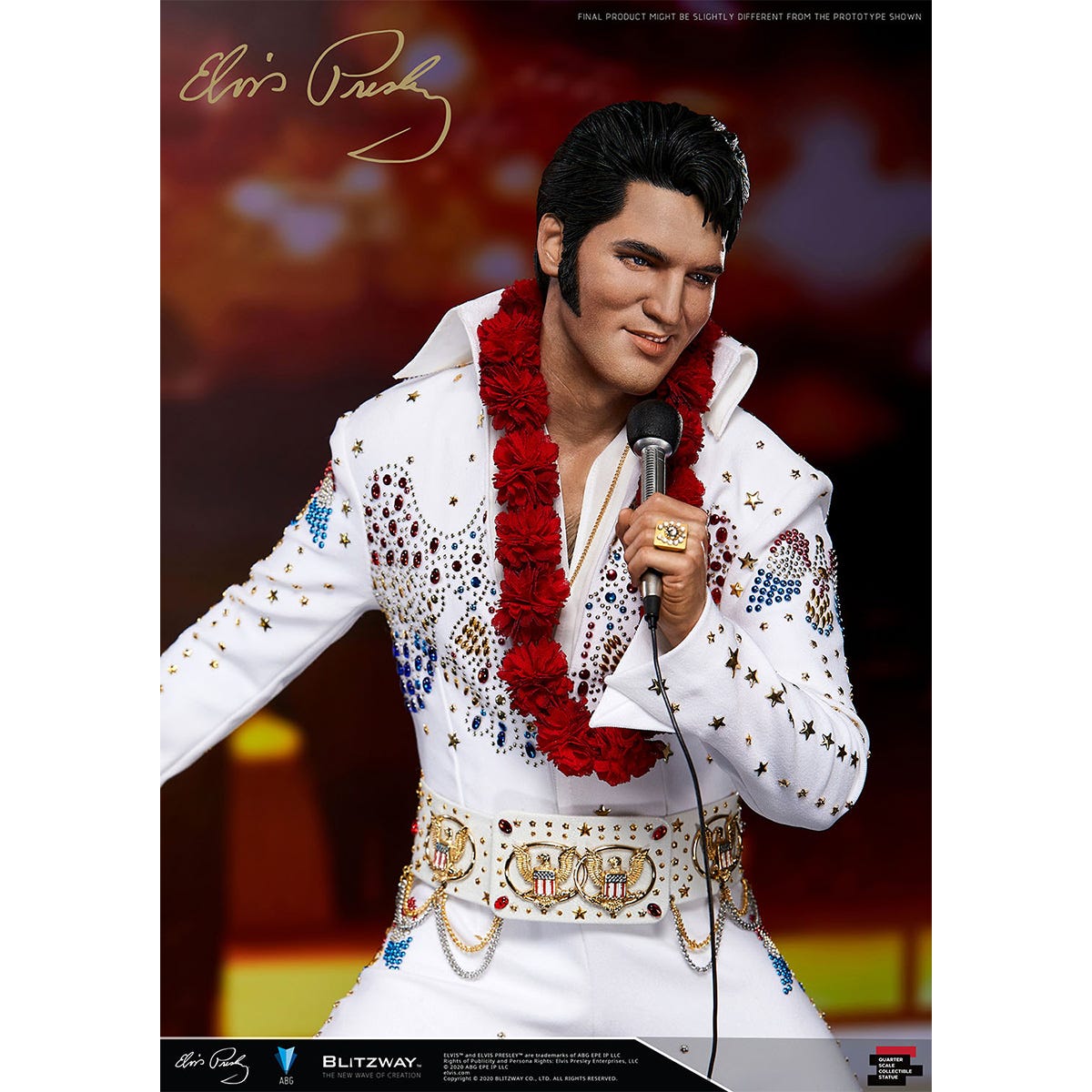 Blitzway 'Elvis Presley', 1/4th Superb Scale Statue