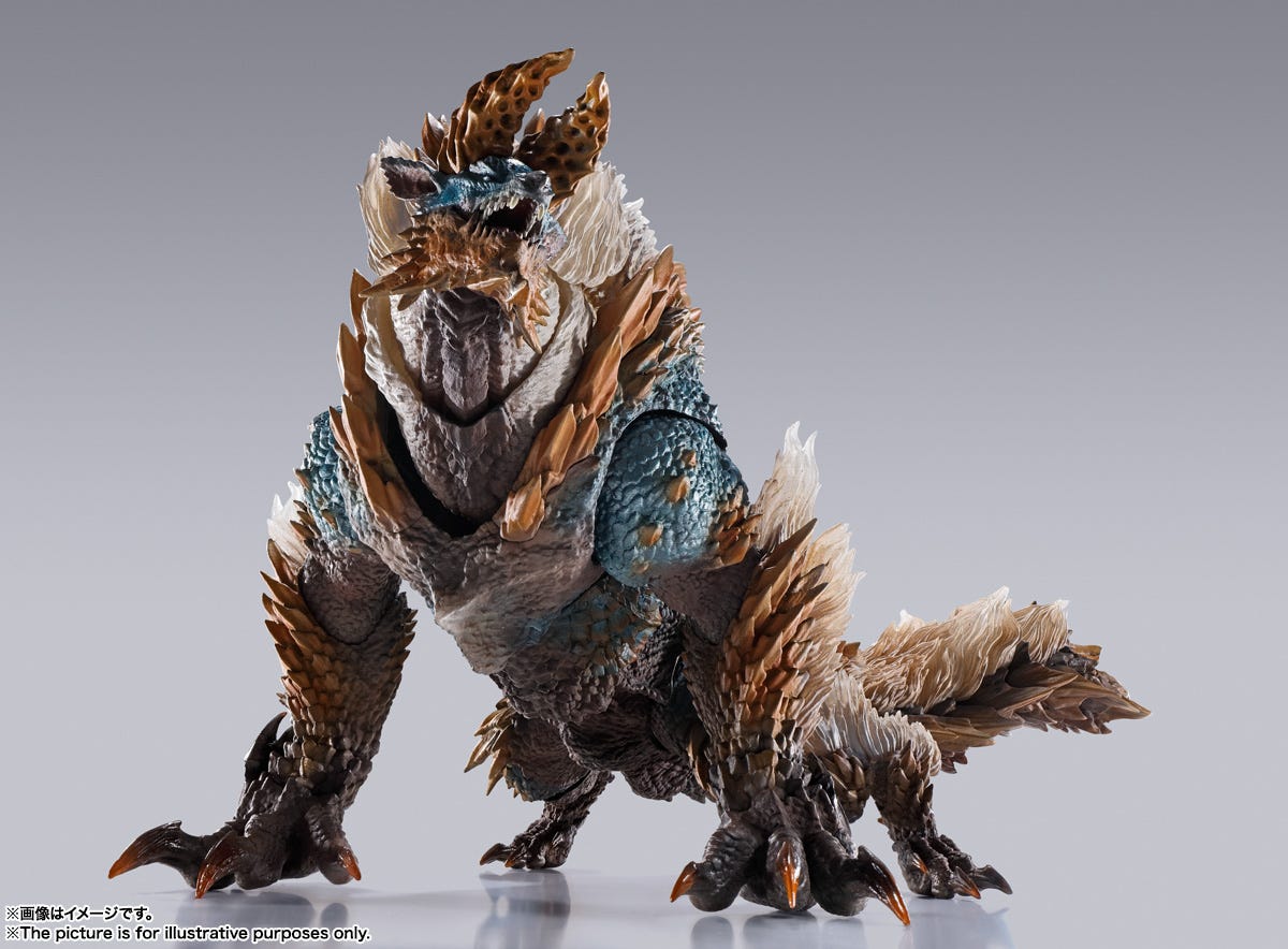 Bandai Spirits S.H.MonsterArts Zinogre Monster Hunter World Iceborne