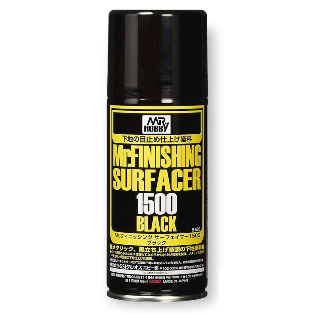 Mr Hobby Mr Finishing Surfacer Spray 1500 Black - 170ml